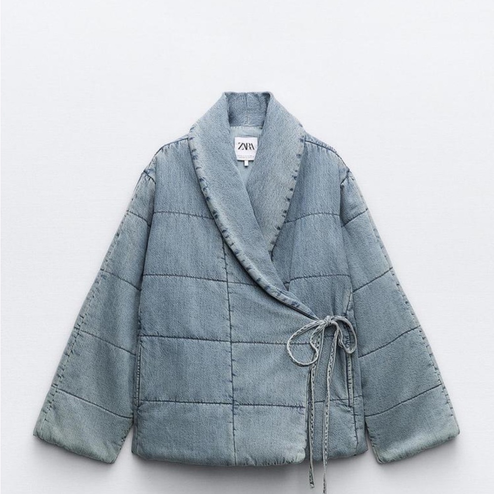 Denim Puffer Jacket